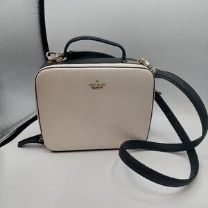 NWOT Kate Spade New York Box Crossbody Bag Creme/Black